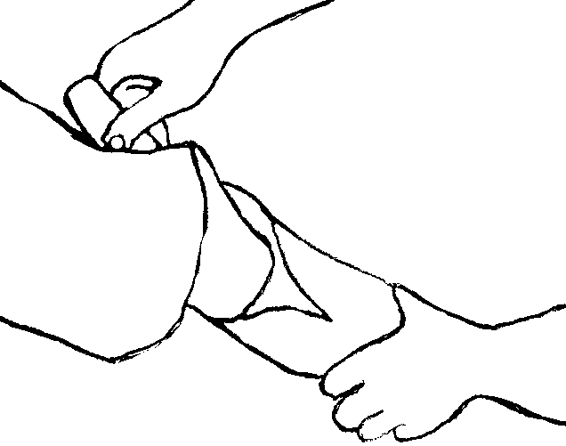 Le vendeur présente la chaussure - ... (illustration Thèmes des formations - AlainMadec.com)